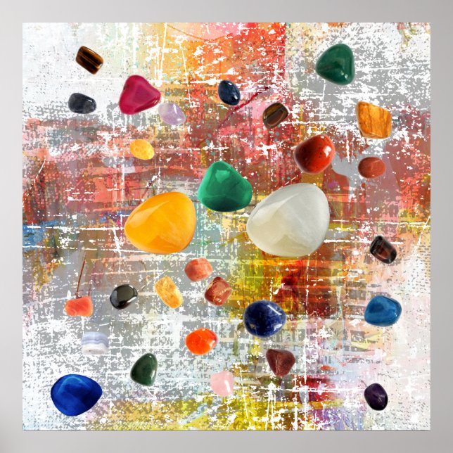 Poster Gemstone 2 de cura de cristais (Frente)