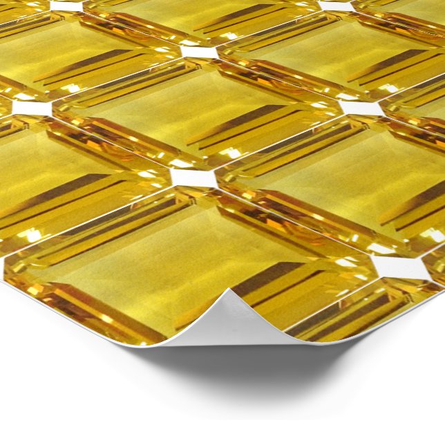 Poster Gemstone Amarelo (Borda)