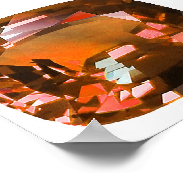 Poster Gemstone Laranja (Borda)