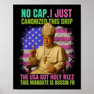 Poster Gen Alpha Slang Trump Como Vaticano Igreja Pope Re