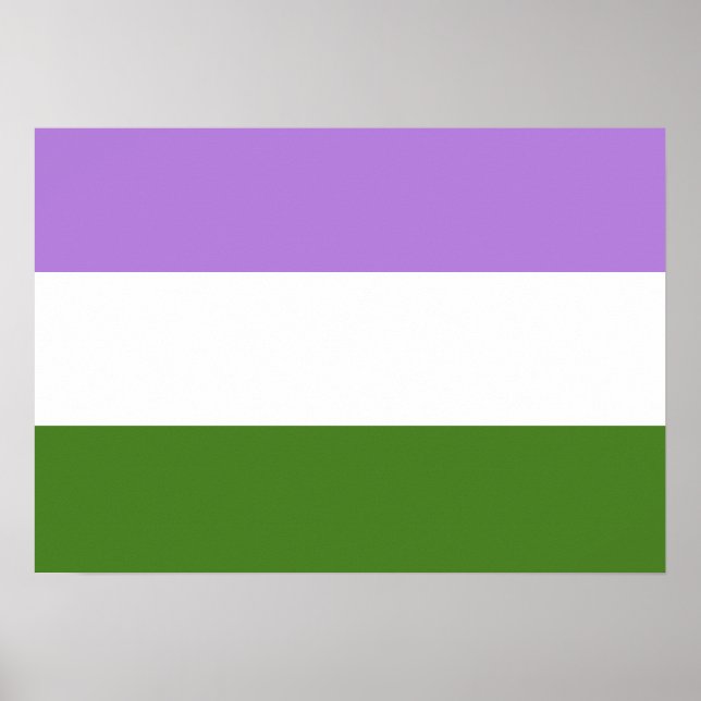 Pôster GENDERQUEER FLAG ORIGINAL -.png (Frente)
