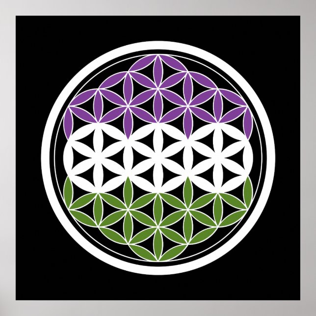 Poster genderQueer sacred geometry (Frente)