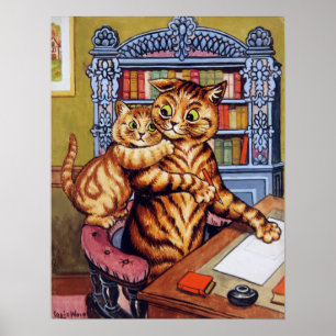 Poster Gene o gato (do pai), Louis Wain