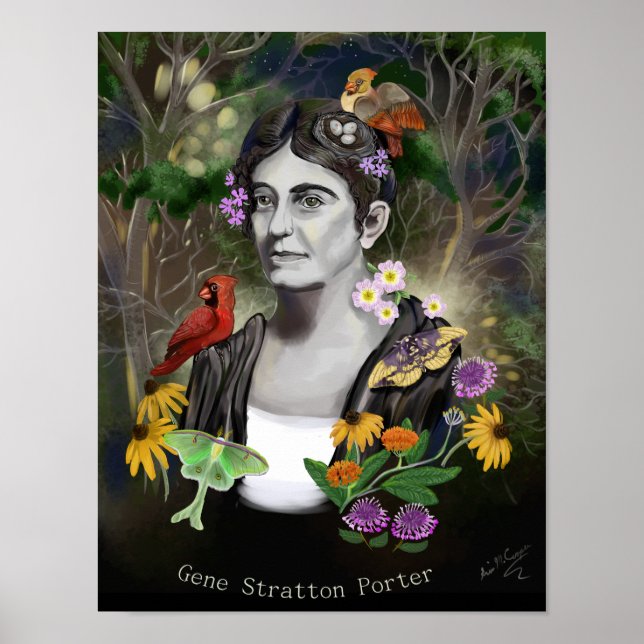 Poster Gene Stratton Porter Retrato Digital (Frente)
