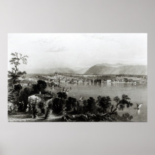 Pôster Genebra de Coligny, gravado por Robert Wallis