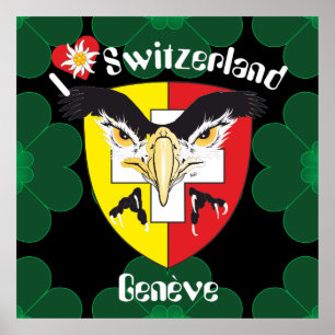 Pôster Genebra, Genève Suíça Suisse Svizzera poster/