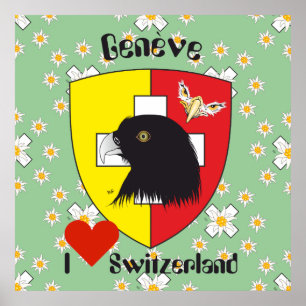 Pôster Genebra, Genève Suíça Suisse Svizzera poster/