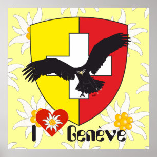 Poster Genebra, Genève Suíça Suisse Svizzera poster/