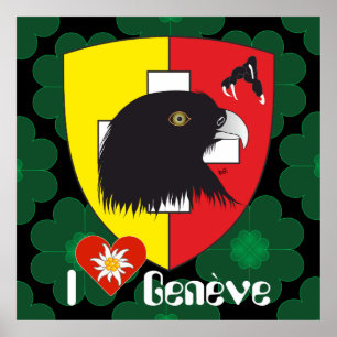 Poster Genebra, Genève Suíça Suisse Svizzera poster/