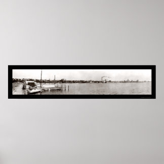 Poster Genebra NY Waterfront Foto 1909