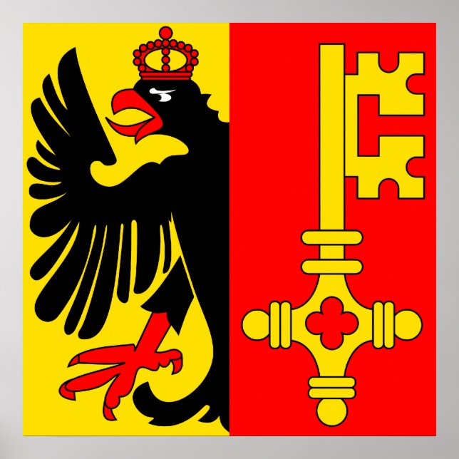 Poster Genebra, Suiça (Frente)