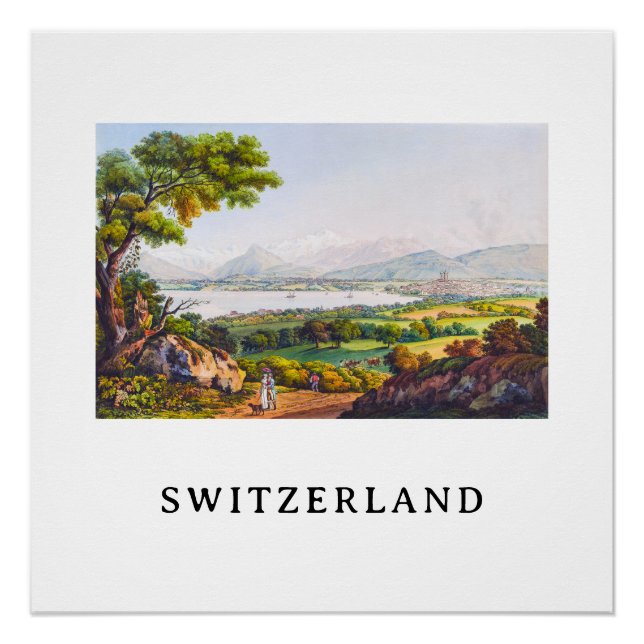 Pôster Genebra, Suiça (Frente)