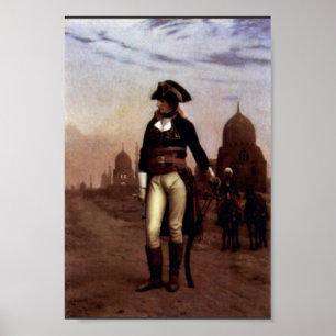 Pôster General Bonaparte o Cairo por Gérôme Jean-Léon