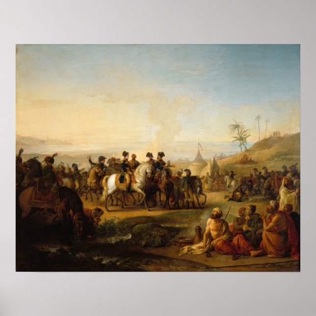 Poster General Bonaparte visitando as fontes de (Frente)