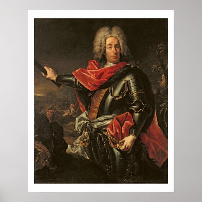 Pôster General Count Johann Matthias von der Schulenburg (Frente)