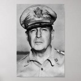 Poster General Douglas MacArthur Portrait