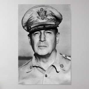 Poster General Douglas MacArthur Portrait