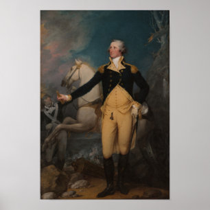 Poster General George Washington em Trenton