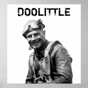 Pôster General Jimmy Doolittle - Herói do WW2