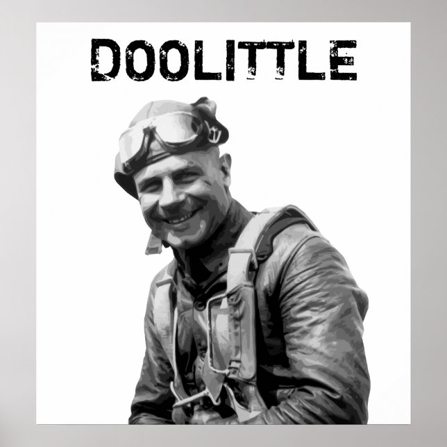 Pôster General Jimmy Doolittle - Herói do WW2 (Frente)