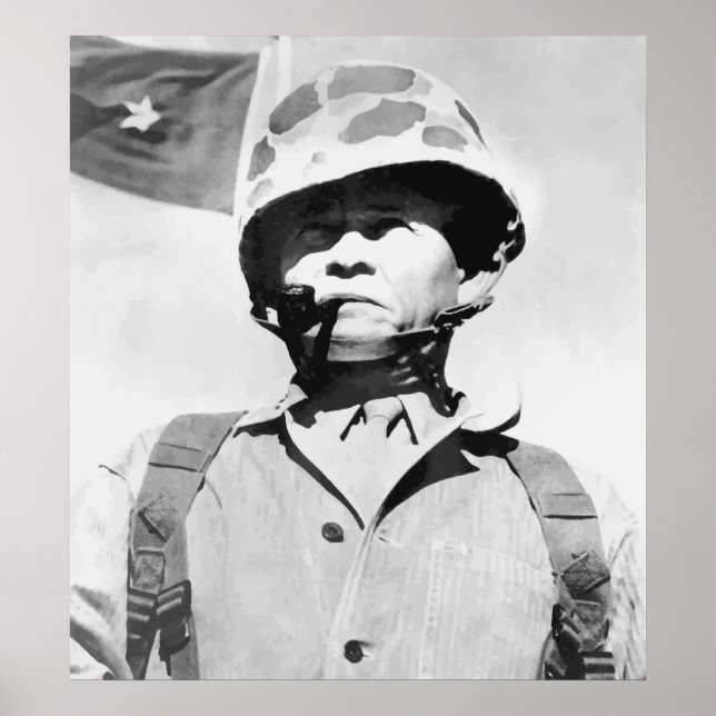 Poster General Lewis "Chesty" Puller (Frente)