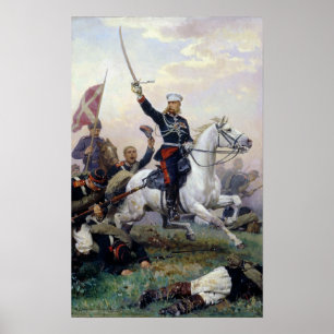 Pôster General M.D. Skobjk em russo-turco