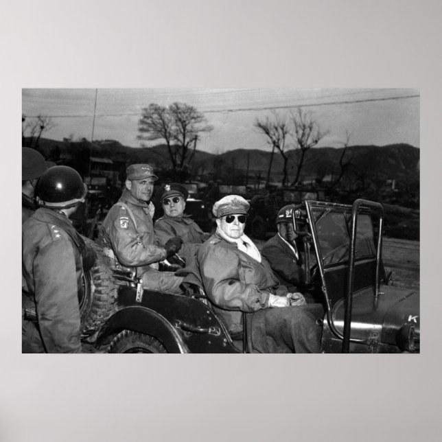 Pôster General MacArthur e funcionarios (Frente)