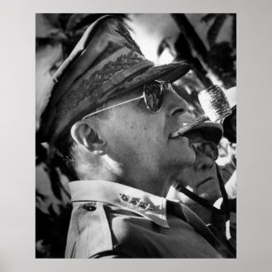 Pôster General MacArthur -- E.U. Herói da guerra