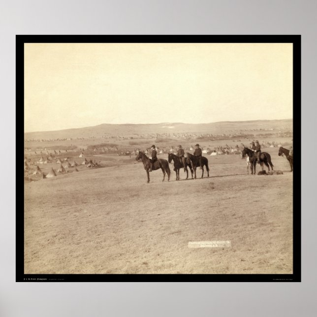 Pôster General Miles Sobrando Campo de Tipi SD 1891 (Frente)