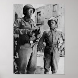 Poster General Patton e Ursinho Roosevelt Jr. - WW2