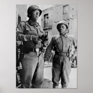 Poster General Patton e Ursinho Roosevelt Jr. - WW2