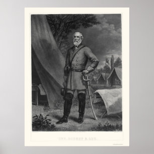 Pôster General Robert E Lee 1867