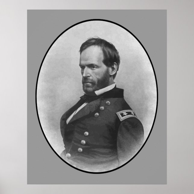 Pôster General Sherman - Herói da Guerra Civil (Frente)