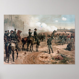 Pôster General Sherman Observing Cerco de Atlanta