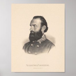 Poster General Stonewall Jackson Portrait