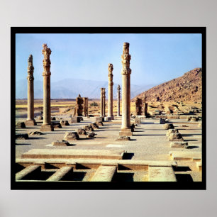 Pôster General view of the Apadana founded c.518 BC