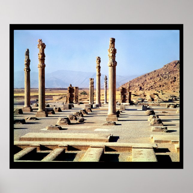 Pôster General view of the Apadana  founded c.518 BC (Frente)