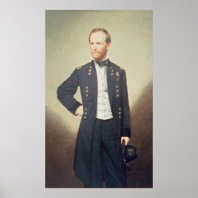 Poster General William Sherman 1866 (Frente)