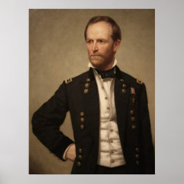 Poster General William Sherman Painting