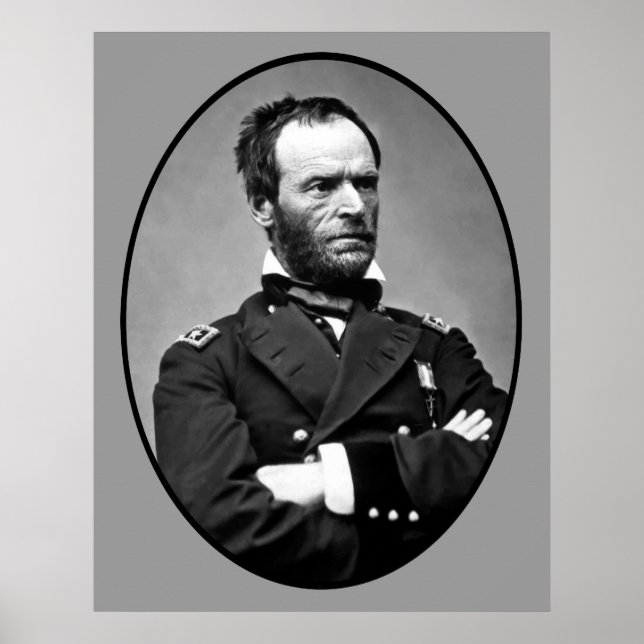 Pôster General William Tecumseh Sherman (Frente)