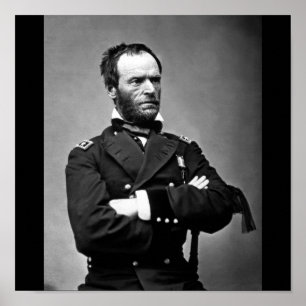 Poster General William Tecumseh Sherman, 1865.