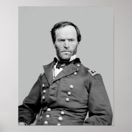Poster General William Tecumseh Sherman Portrait - 1864