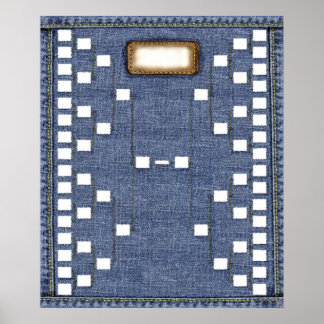 Poster Genes Azuis: Gráfico de Paredes da Árvore Familiar