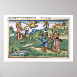 Pôster Génese 21 1-14 Abraham que oferecem acima de