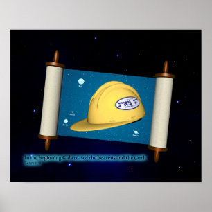 Pôster Gênesis 1:1 - Construção