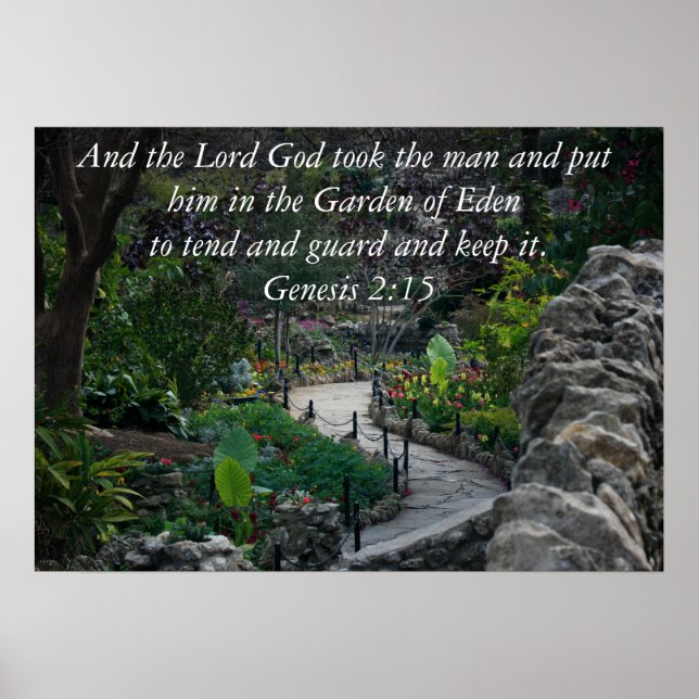 Pôster Gênesis 2:15 (Frente)