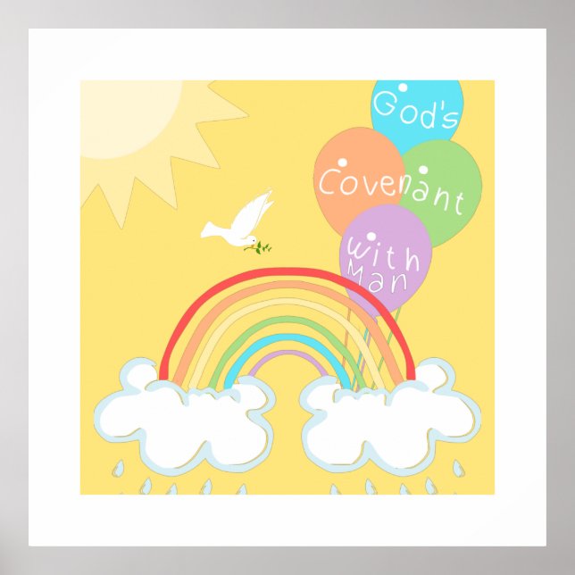 Poster Gênesis 9 A Aliança de Deus com a Humanidade o Arc (Frente)