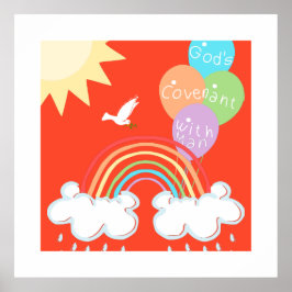 Poster Genesis 9 Covenant de Deus com Man the Rainbow