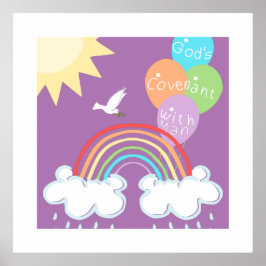 Poster Genesis 9 Covenant de Deus com Man the Rainbow