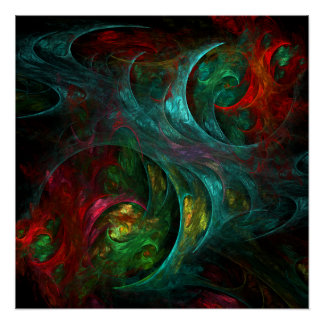 Pôster Gênesis Abstrato Art